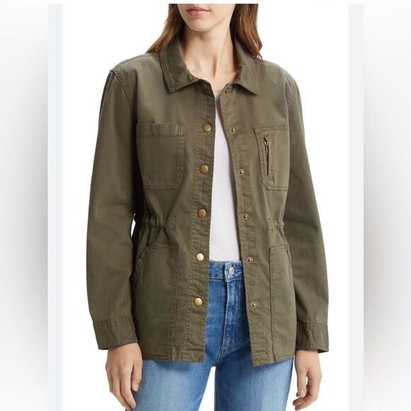 Caslon Olive Utility Jacket with Pockets - Picture 2 of 10